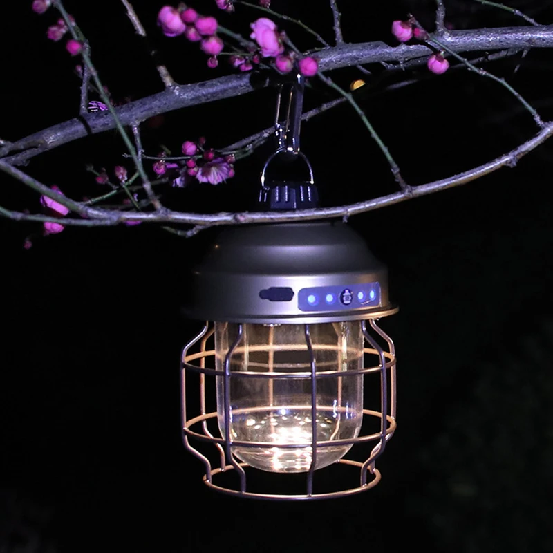 

2023 New Outdoor Camping Lights Portable Horse Lights Mountain Camping Supplies and Equipment Free Carabiner Camping Lights