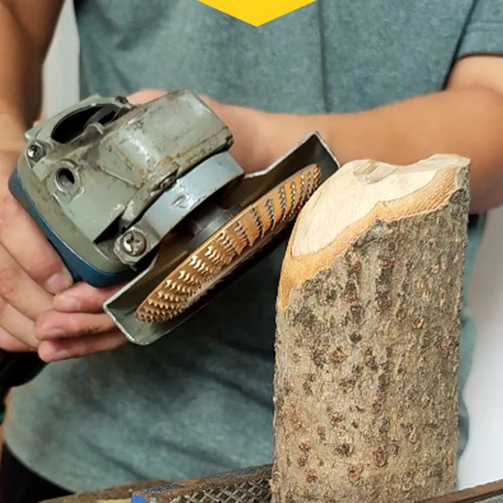 

Wood Grinding Tool Polishing Disc Rotary Disc Turbo Carving Disc Wood Grinding Wheel 6 Teeth Abrasion Resistance