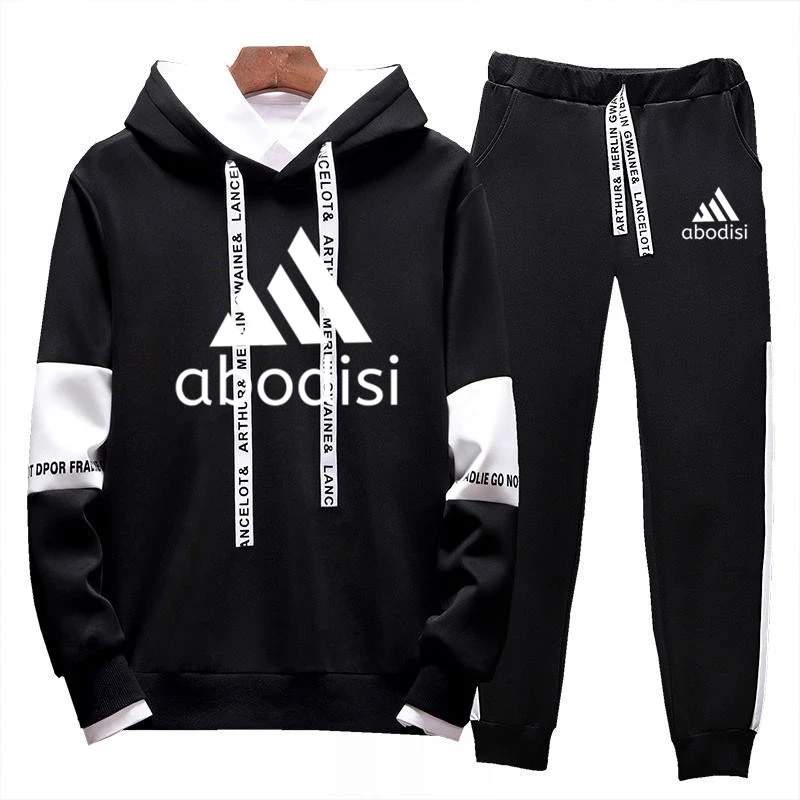 

Mens Fashion Tracksuit Casual Hoodies and Pants Set Sport Jogging Suits 2 Pieces Set (S-3XL)