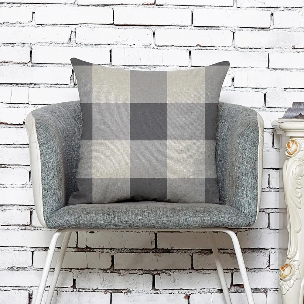 

Double Sided Print Pillowcase Cotton Sofa Bed Cushion Cover Throw Car Office Decorbox Strong Sense Of Art Home Decor