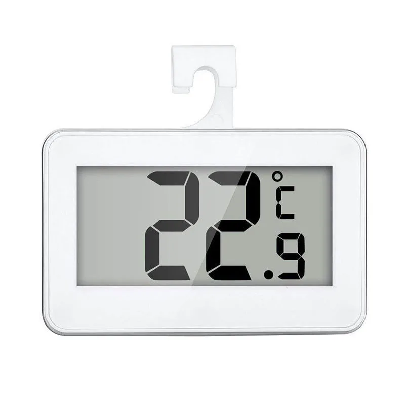lcd digital thermometer precision electronic fridge freezer with stand large screen waterproof refrigerator thermometer 20 60 free global shipping