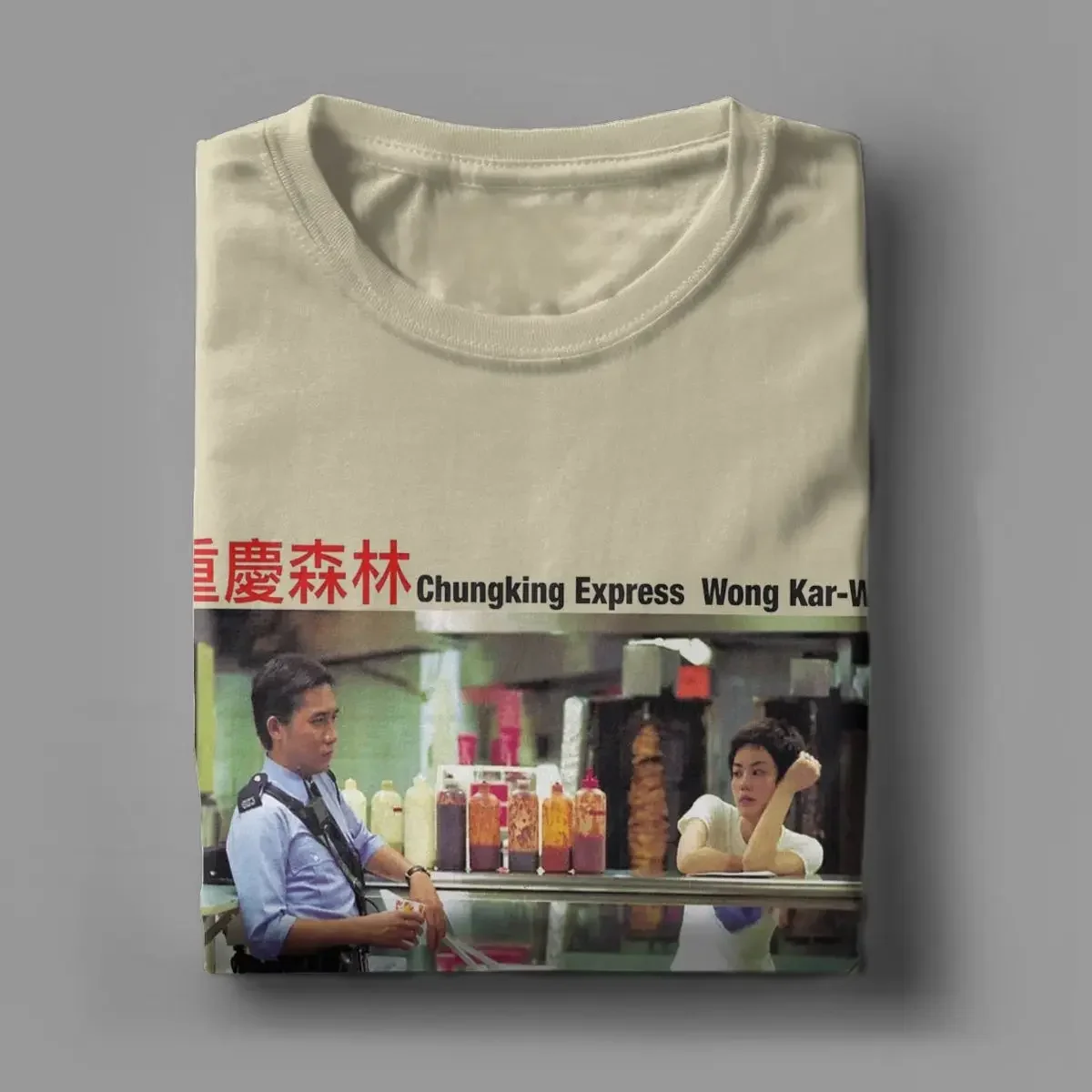 Фото Мужские футболки Chungking Express Wong Kar Wai, хлопковая одежда для отдыха, футболки с коротким рукавом и круглым вырезом, летние футболки №5