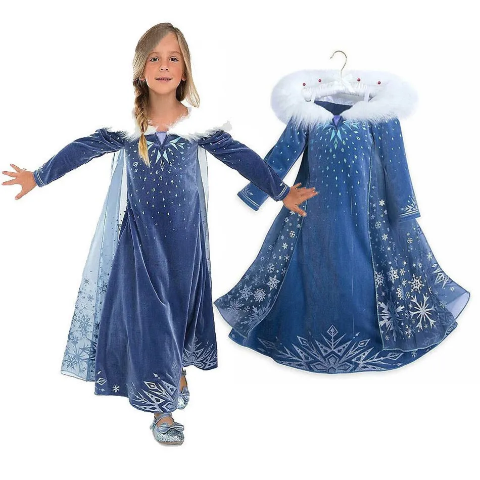 

Костюм на Хэллоуин для детей платье принцессы бутик Детская одежда Одежда для девочек косплей принцесса Эльза