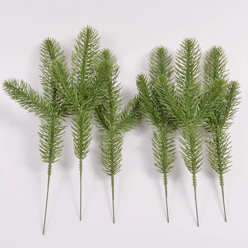

15pcs Artificial Pine Needles Branch Christmas Fake Greenery Pine Pick Artificial Pine Stems forDIY