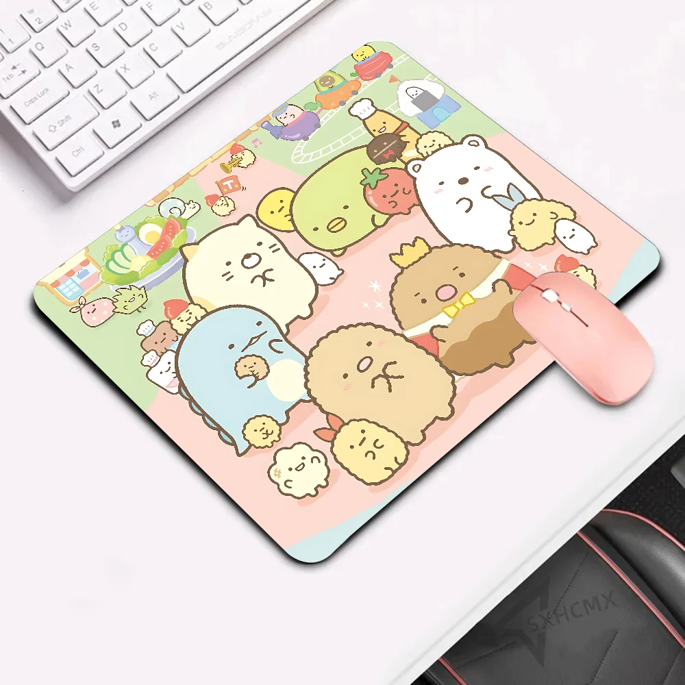 S-Sumikko Gurashi Коврик для мыши HD Печать Компьютерные геймеры Запирающийся край