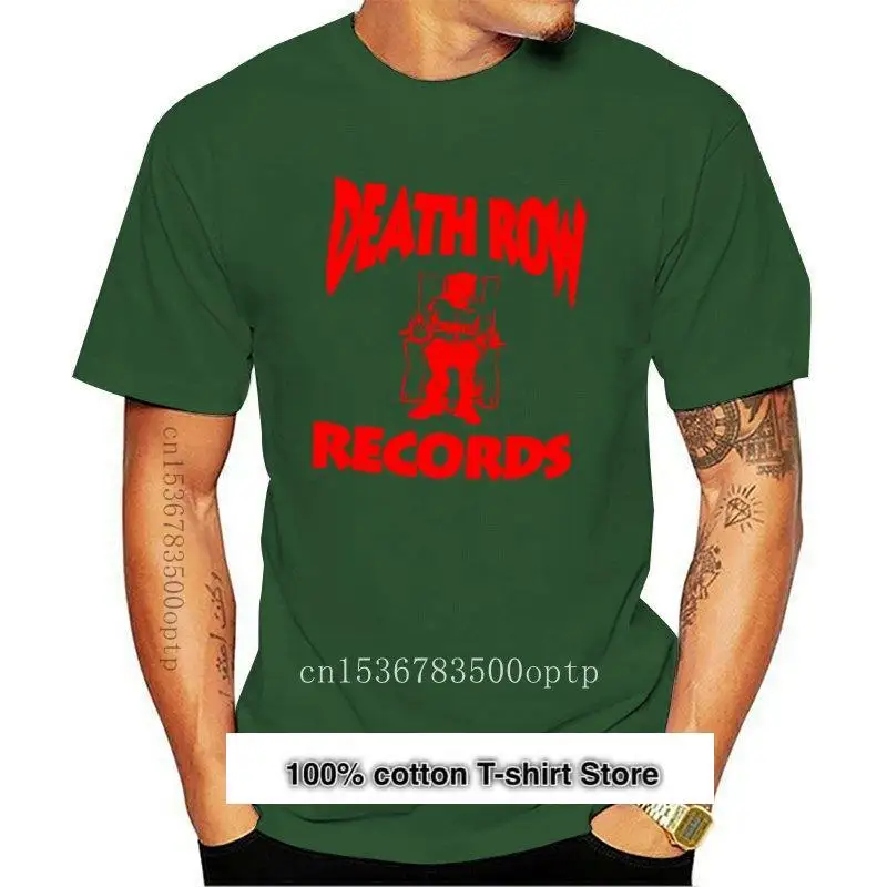 

Camiseta con Logo de Death Row, camisa Vintage de Rap, Hip Hop, Compton, California, color negro, estilo clásico, nueva