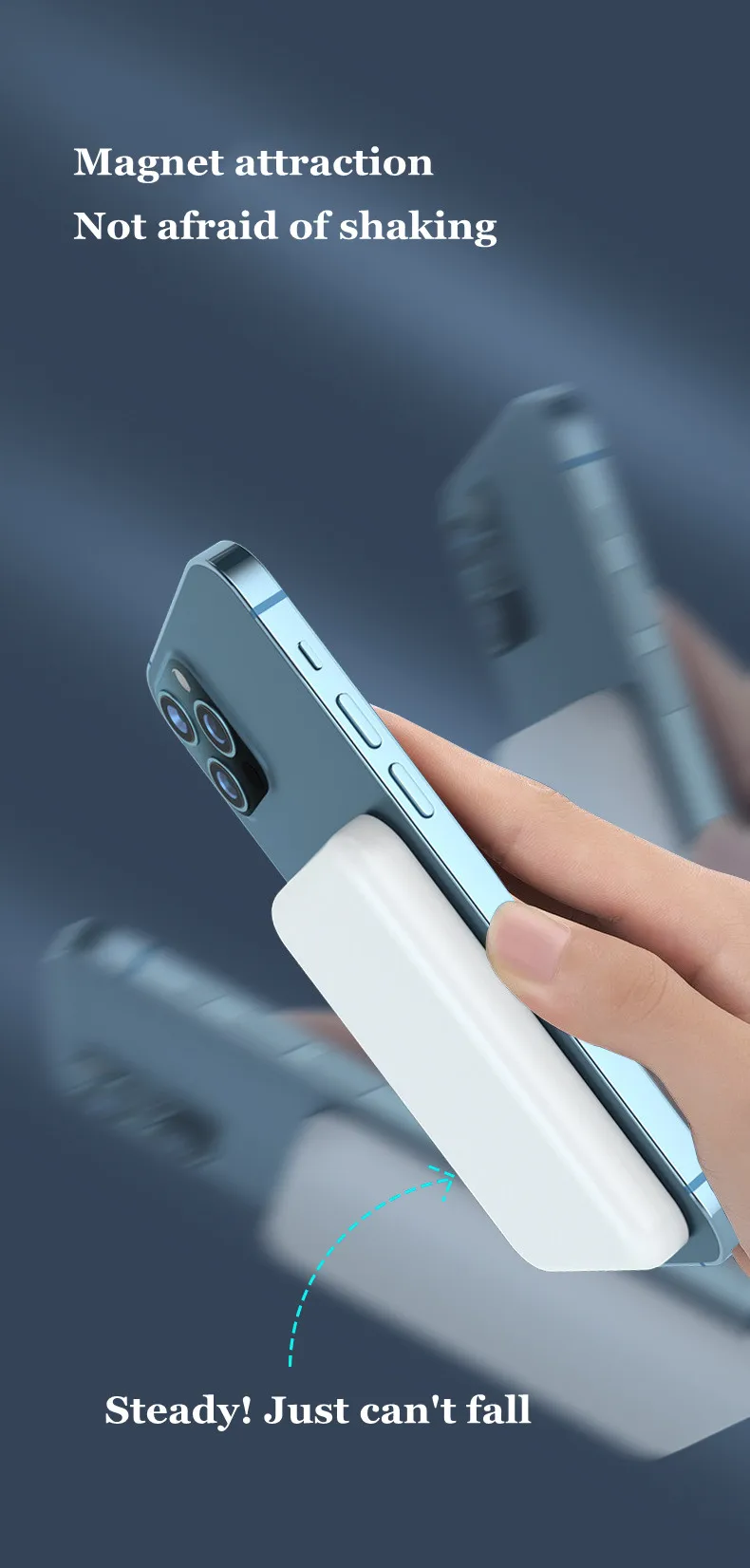 Быстрое беспроводное зарядное устройство портативный магнитный беспроводной