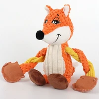 pet chewing toy plush animal kawaii dog donkey dinosaur fox doll for cat husky dog interactive toy tooth cleaning toy