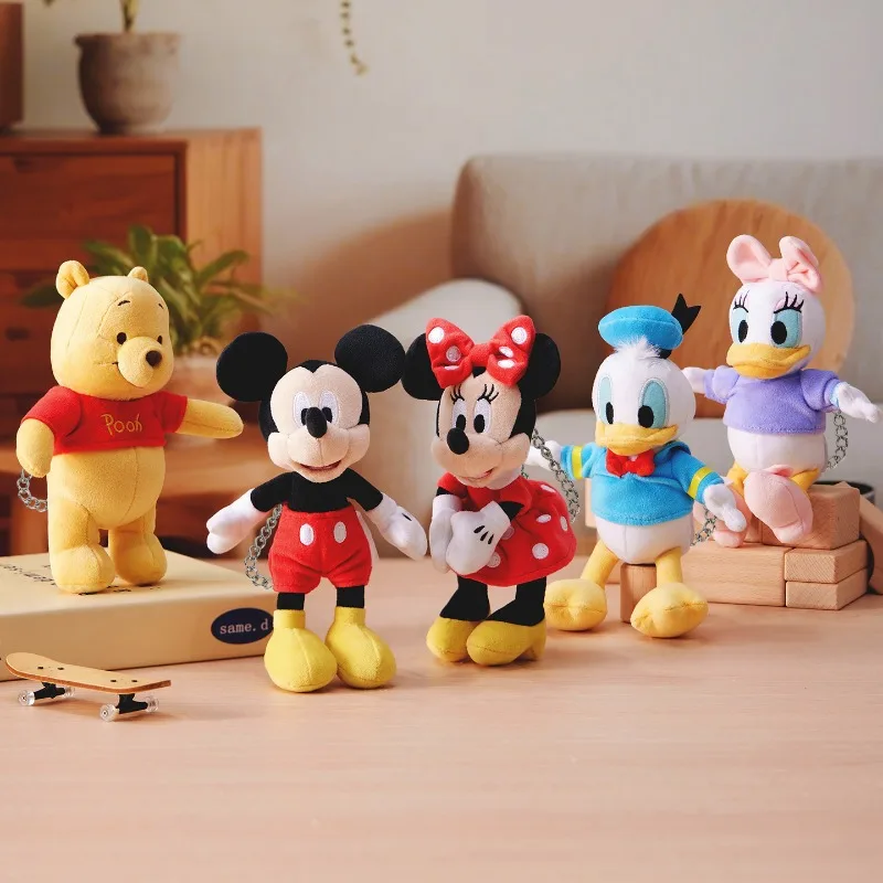 Фото Плюшевая кукла-подвеска Disney с Микки Маусом, Минни, Винни-Пухом, Дональдом Даком и Гуфи, подарок на день рождения №3