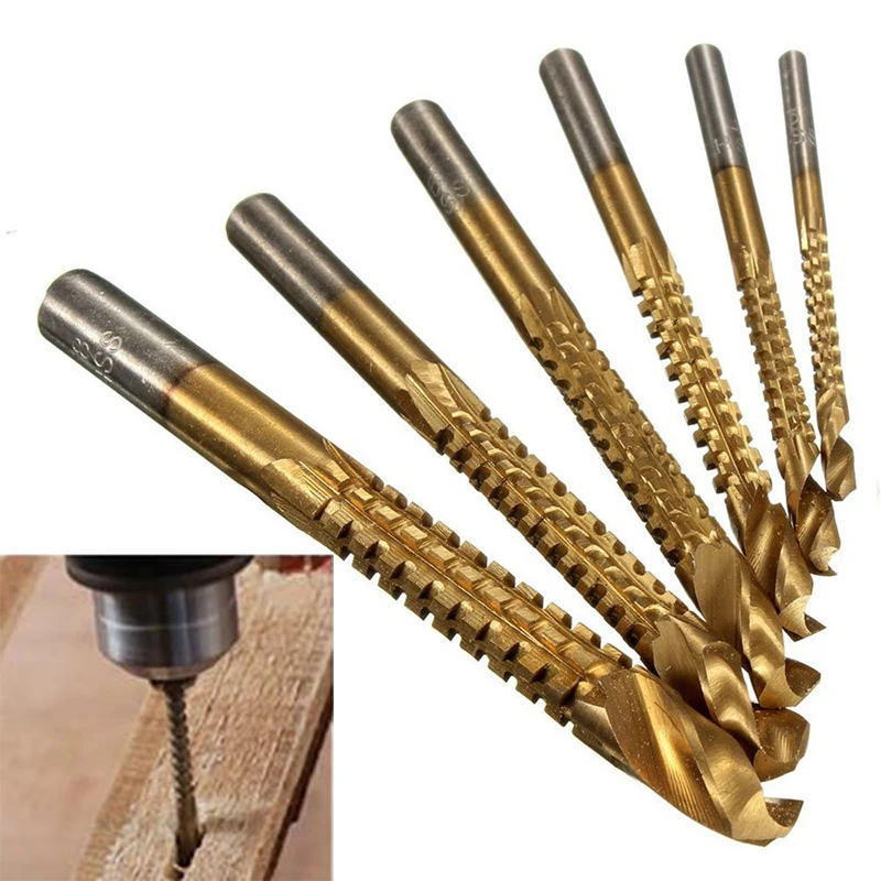 

6pcs Set 3MM-8MM Cobalt High Speed Steel Twist Drill Hole M35 Stainless Steel Tool Set The Whole Ground Metal Reamer Tools