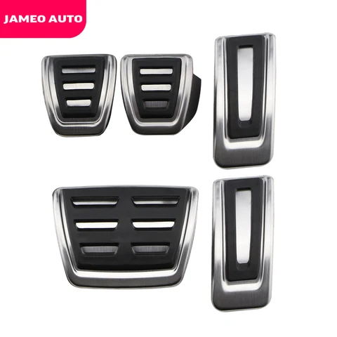 Jameo автомобиль для Volkswagen VW Golf 7 MK7 8 7,5 MK7.5 GTI 2012 - 2021 Защитная крышка из нержавеющей стали для газового тормоза и мертвой педали