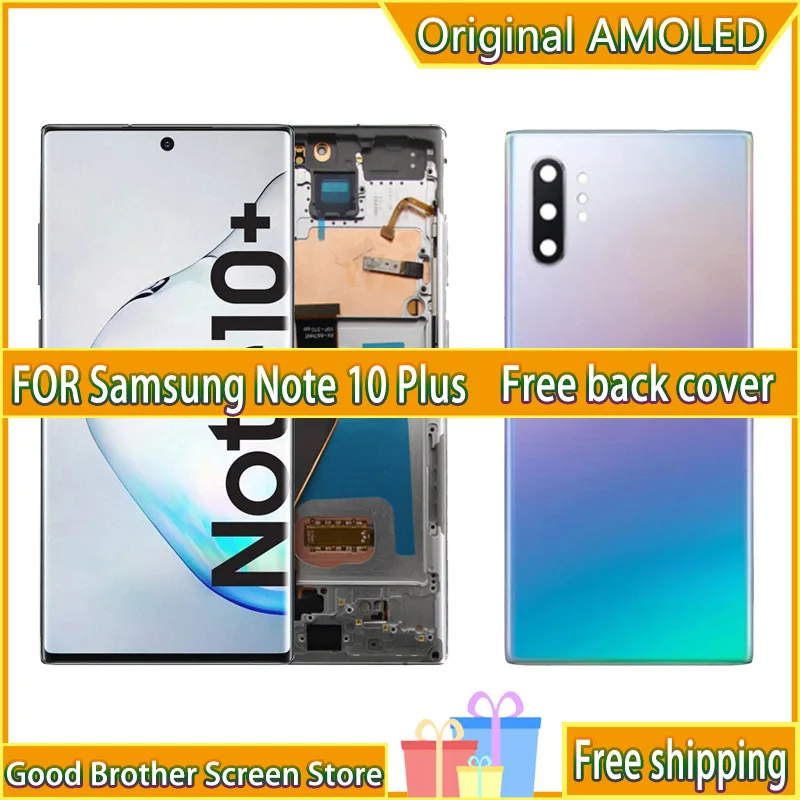 

100% протестированный AMOLED дисплей 6,8 дюйма для Samsung Galaxy Note10 + N975 N975F N9750/DS, дисплей, сенсорный экран, дигитайзер Note 10 Plus
