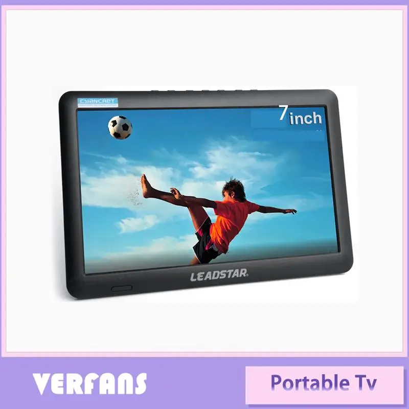 

NEW Analog Mini Small Car Tv And D7 7-Inch Digital Support Usb Tf Mp4 H.265 Ac3 Portable Tv Dvb-T2 Atsc Tdt