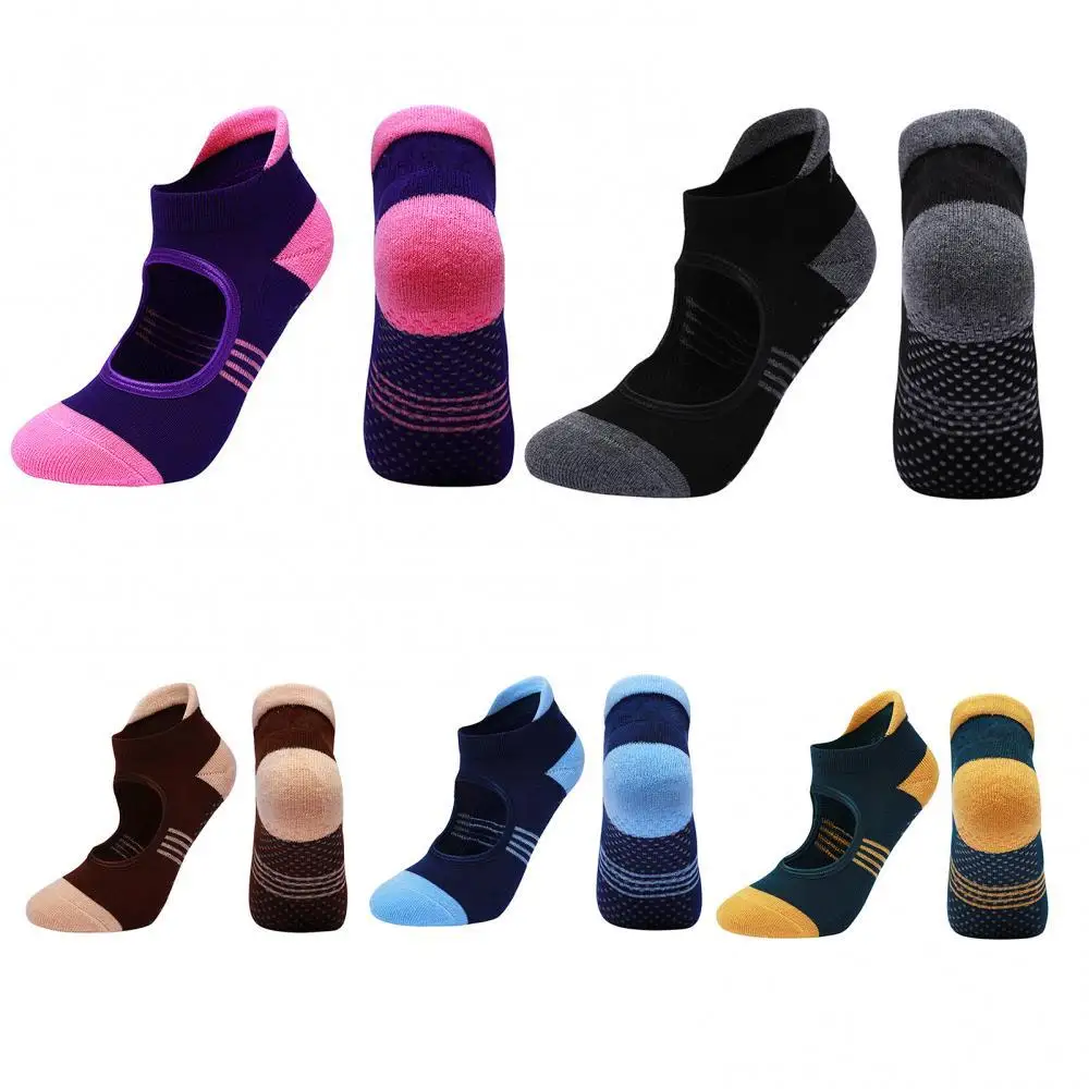 

1 пара, нескользящие носки для йоги, из чесаного хлопка