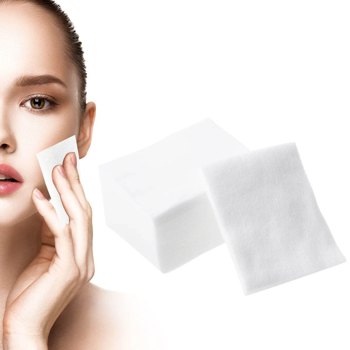 

1000pcs Cotton Pads Natural Makeup Remover Pads Wiper Cotton for Nail Polishing