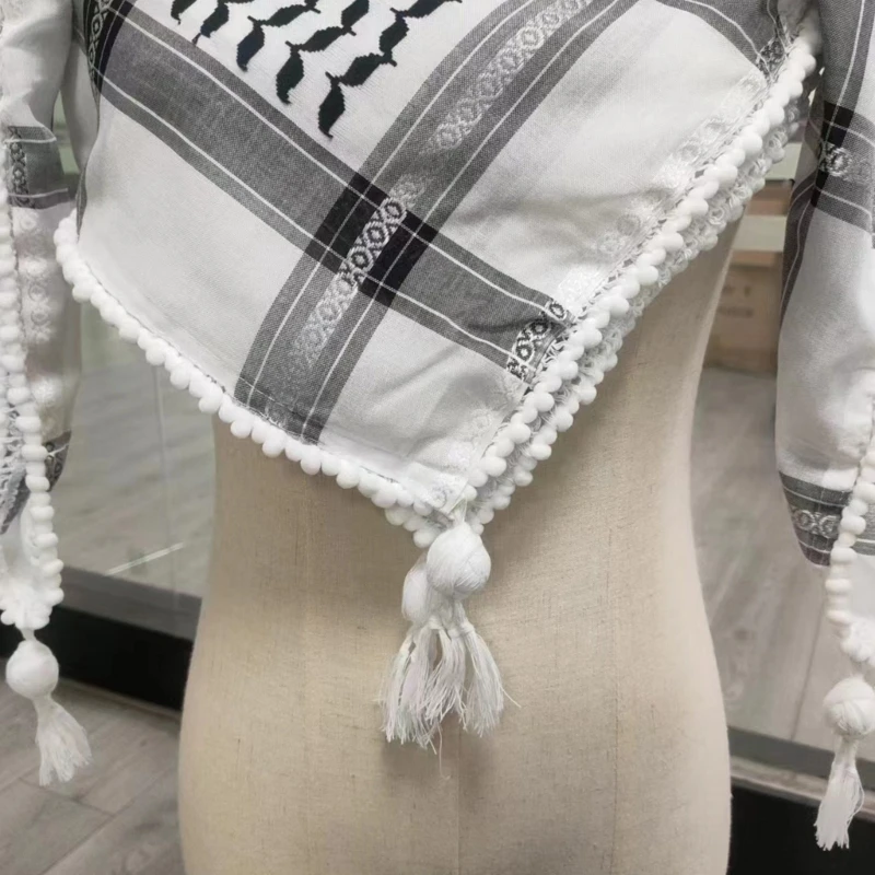 Многофункциональный арабский шарф для энтузиастов культуры платок Keffiyeh дышащий