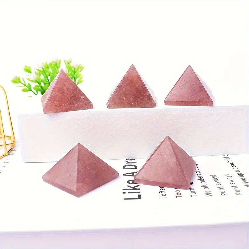 Натуральная клубника искусственный кристалл Йога медитация домашнее украшение