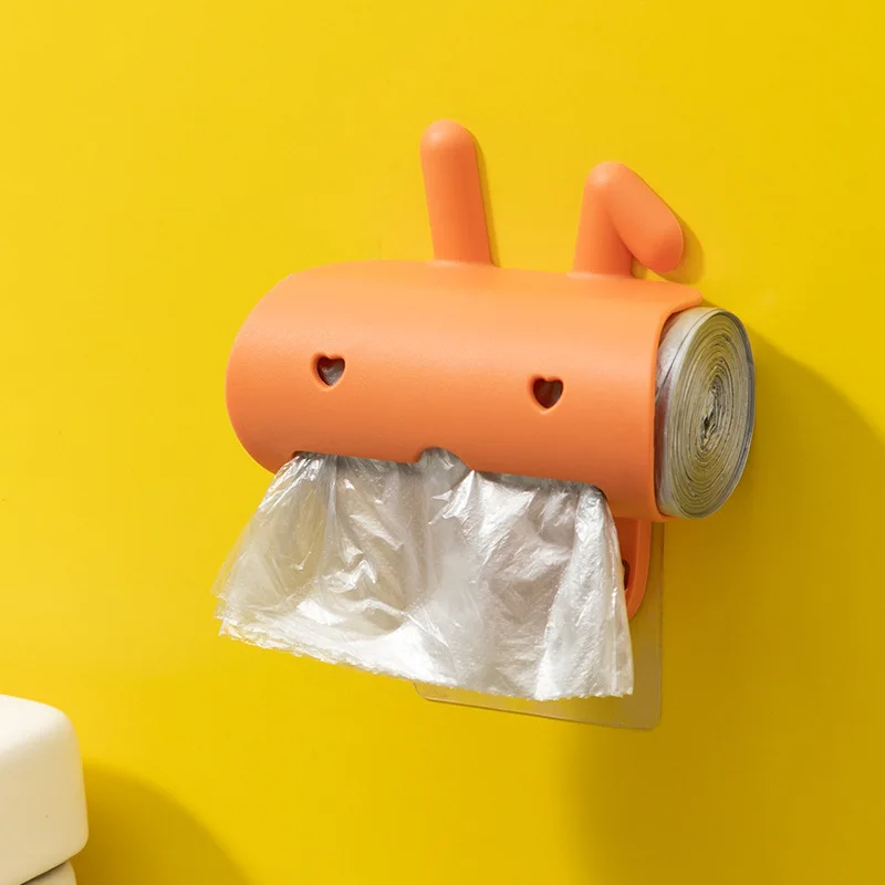 

Simple Wall-mounted Garbage Bag Storage Box Home Kitchen Large-Capacity Storage Punch-free Living Room Decoration