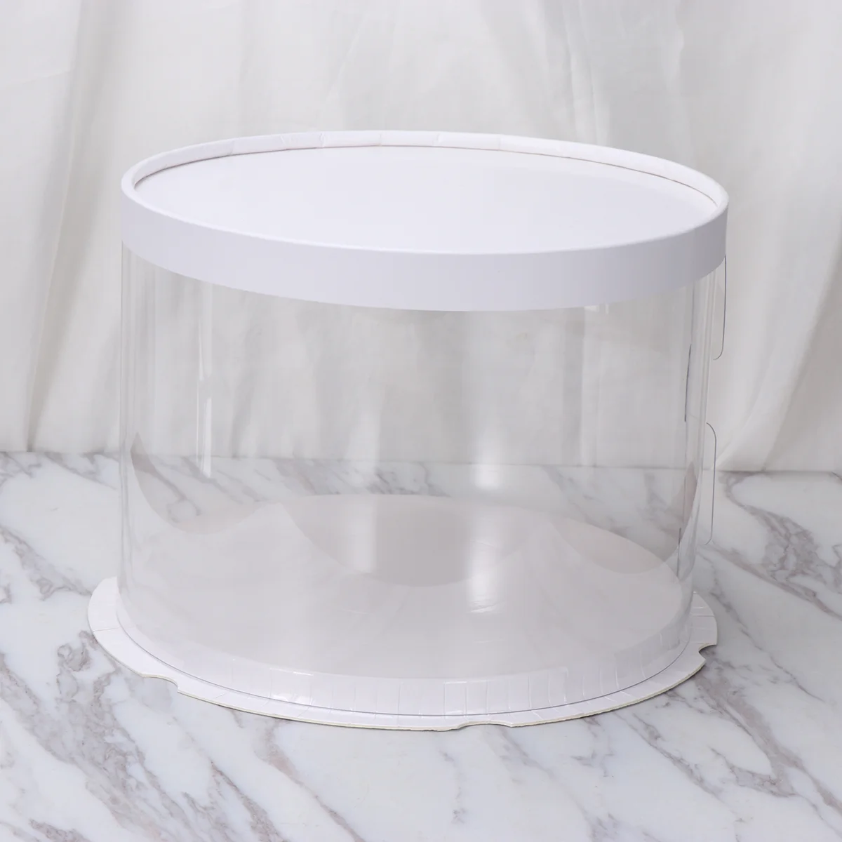 

Cake Box Packaging Round Clear Carrier Baking Dessert Boxes Bakery Cupcake Transparent Keeper Pastries Storage Birthday