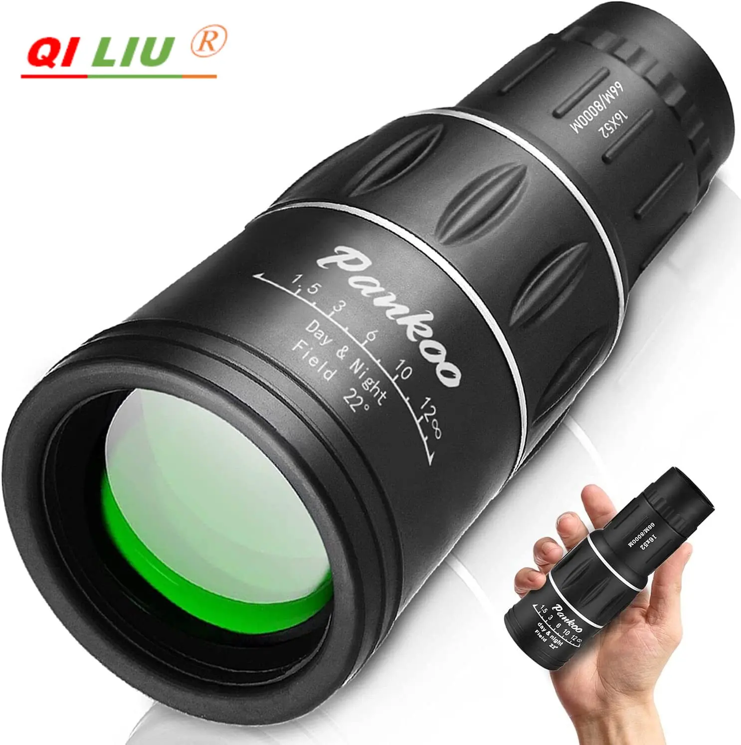 

HD 16X52 Professional Telescope Monocular Powerful Binoculars Long Range Waterproof Pocket Zoom Night For Hunting Tourism