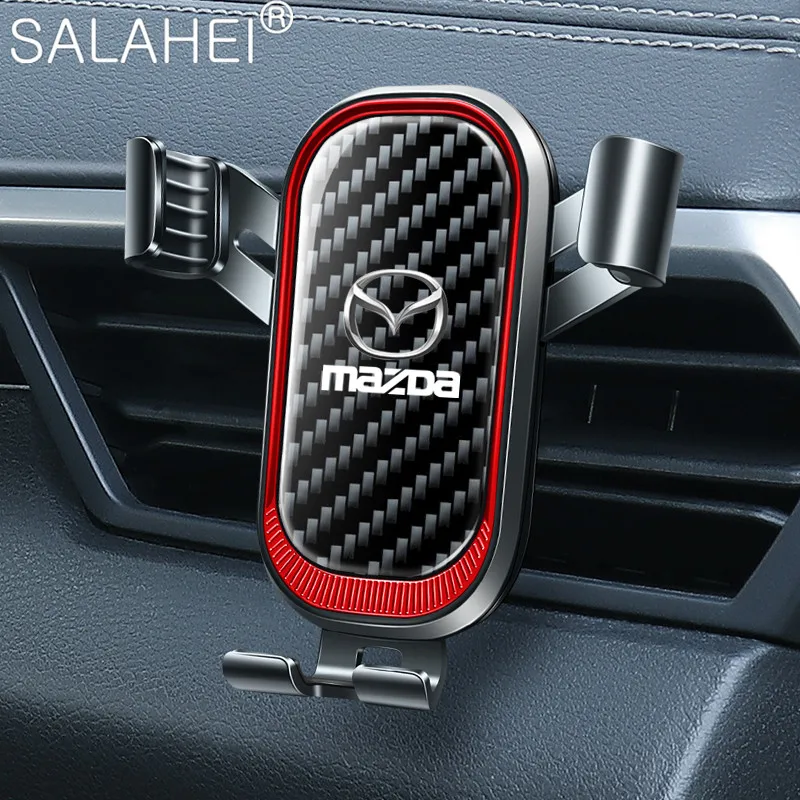 

Car Phone Holder For Mazda Speed 3 Axela 2 6 Atenza CX3 CX7 CX5 CX30 CX9 MX5 323 RX7 RX8 626 Air Vent Clip GPS Stand Navigation