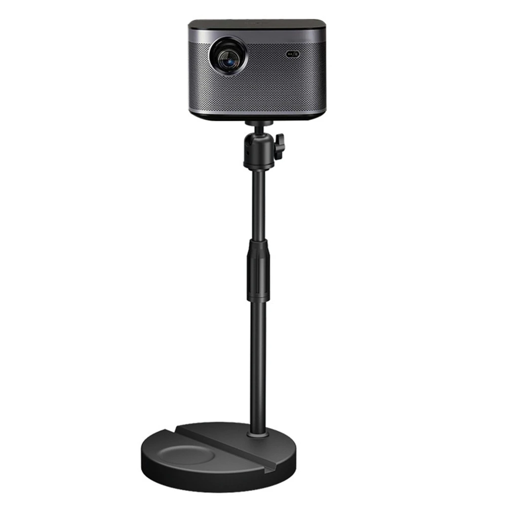 

37-57cm Projector Stand Universal Height Adjustable Projector Stand Desktop 1/4 Screw With Round Base Projector Camera Accessory
