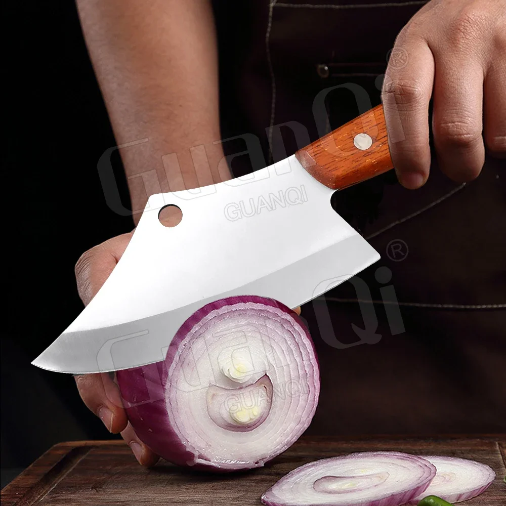 Профессиональный нож-тесак для мясника 5Cr15Mov нержавеющая сталь уличный нож