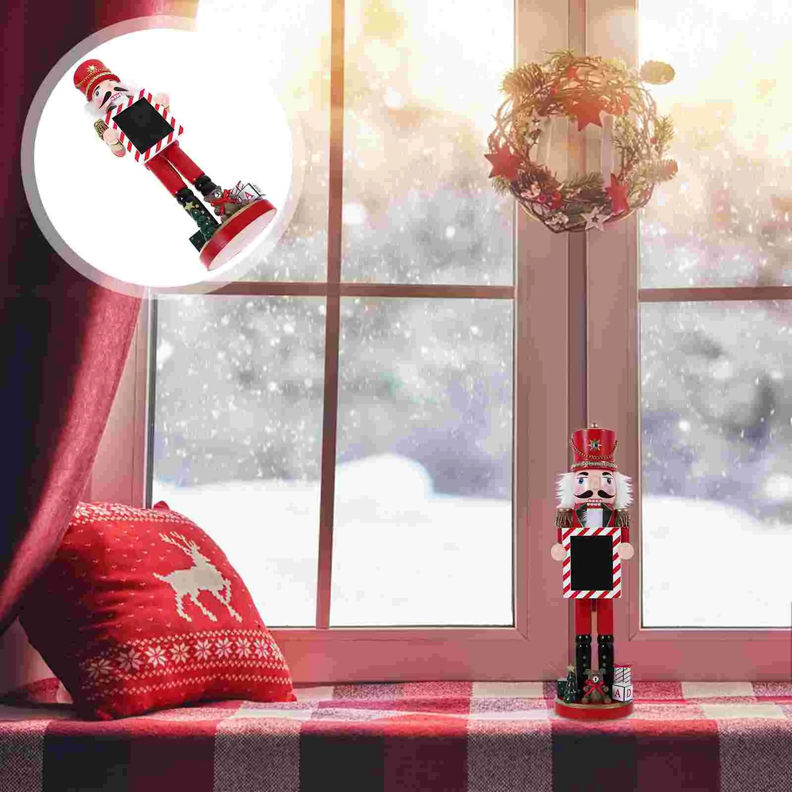 

Wood Ornament Christmas Nutcracker Xmas Decorations Craft Nutcrackers Figures Holiday