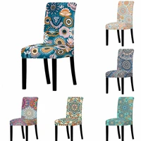 bohemia spandex chair cover for dining room persia print chairs covers high back for living room party wedding decoration