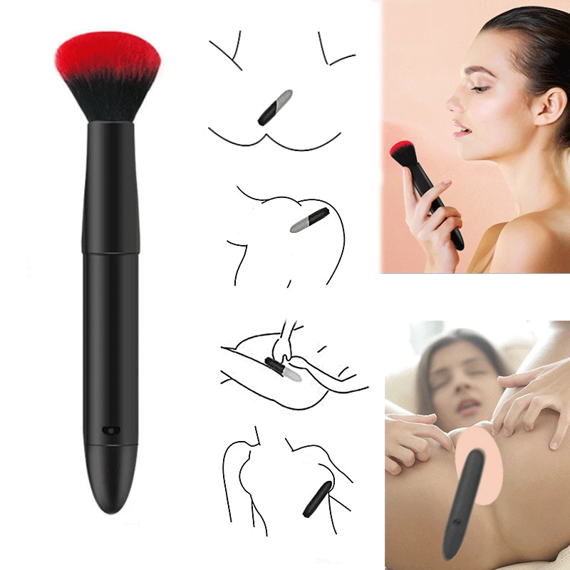 Sextoy Makeup Brush Vibrator Dildo Vibro Cunnilingus Woman Funny Adult Toy Sex Shop