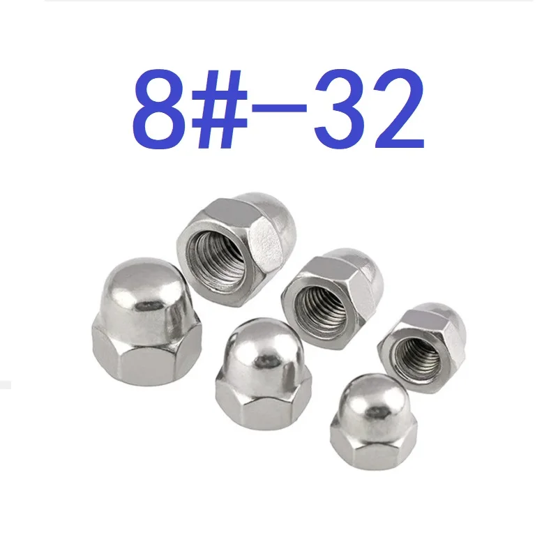 10 шт. 1/4-20 #-24 3/8-16 5/16-18 8 #-32 англо Американский колпачок для желудей гайка из