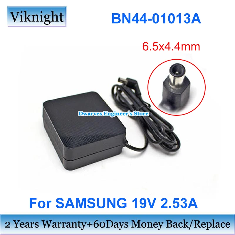 Genuine BN44-01013A Adapter 19V 2.53A 48W Power Supply For Samsung SOUNDBAR HW-KM360 HW-J355 HW-K430 UH750 MONITOR T27H390S TV