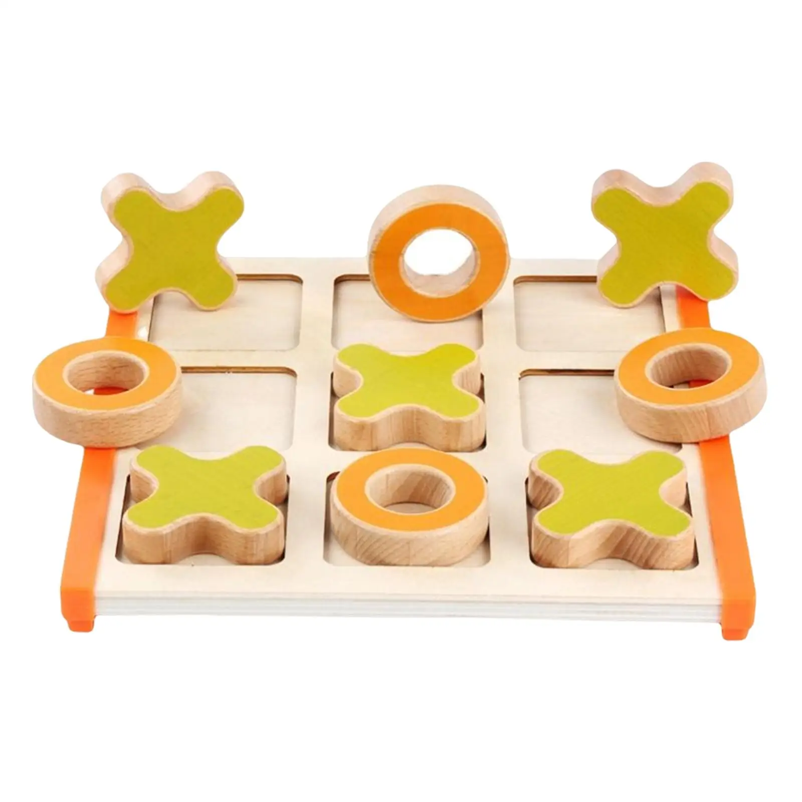 

Tic TAC Toe Game Tabletop Parent Child Interaction Wooden for Living Room