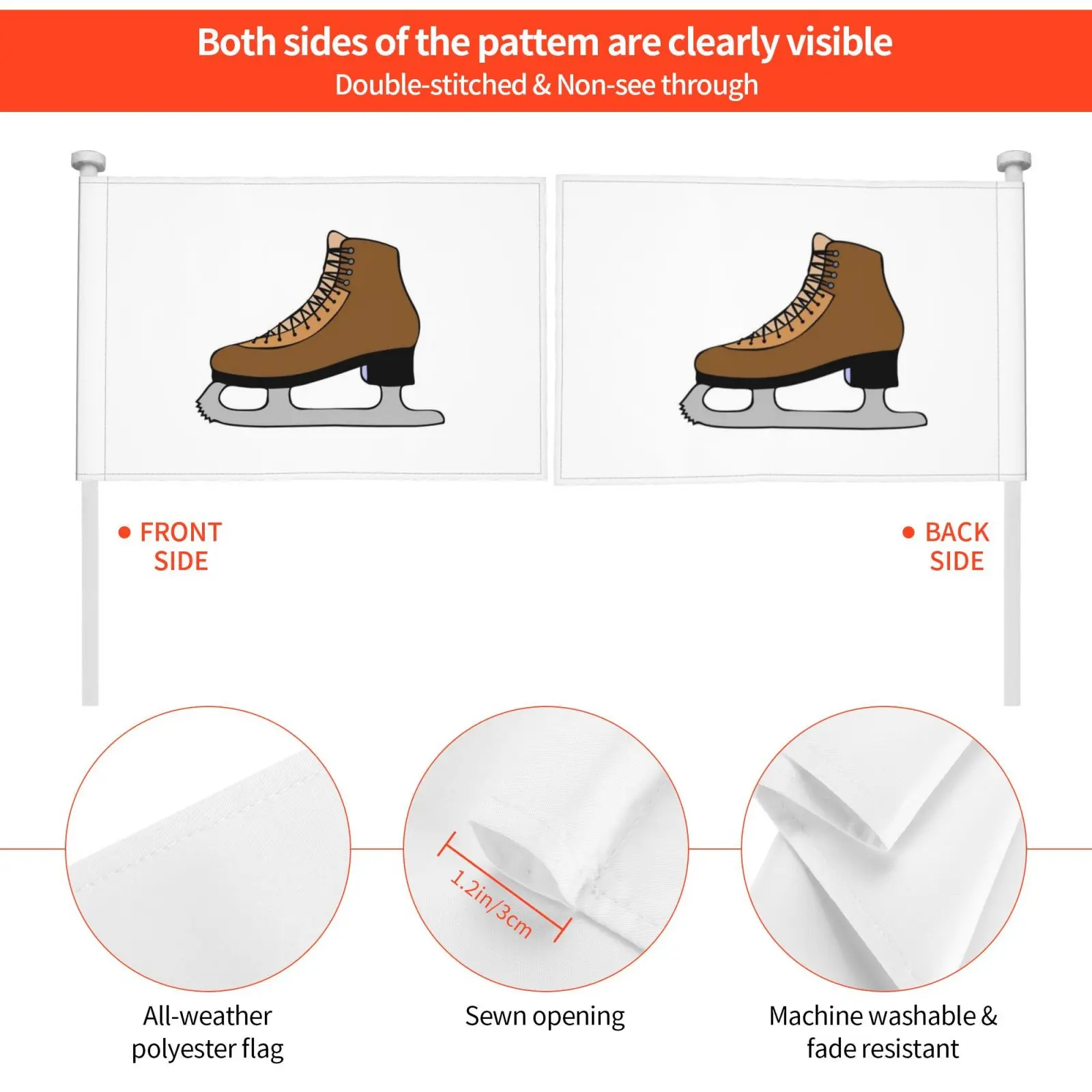 Флаг для украшения на открытом воздухе с шайбой флаг автомобиля мороженое хоккея