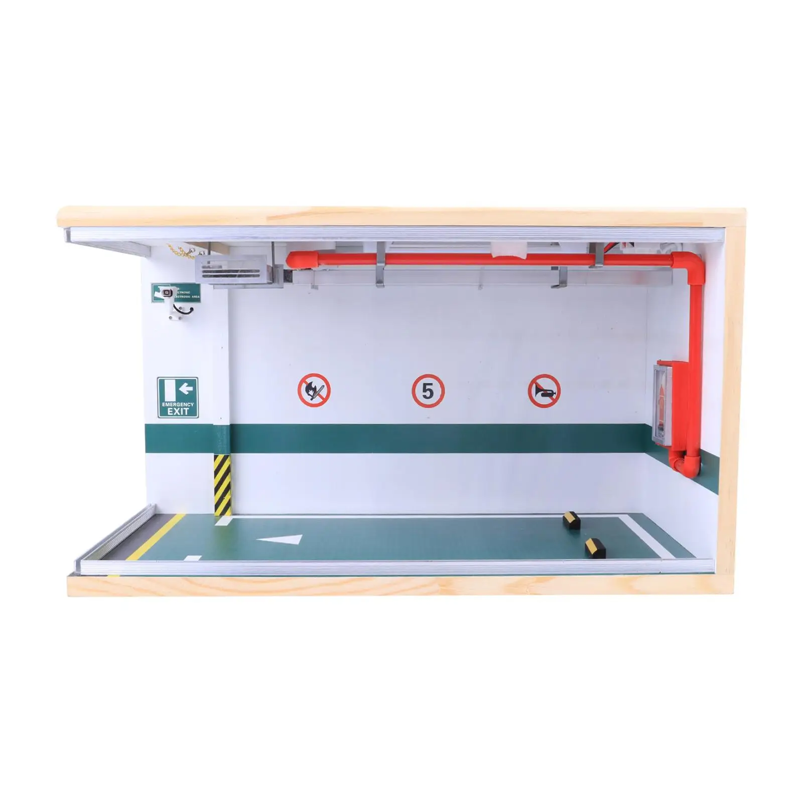 

1:18 Parking Lot Diorama Model, Display Stand for Car Model Toy, Decorative Diecast Vehicle Model, Display Case for Office Home