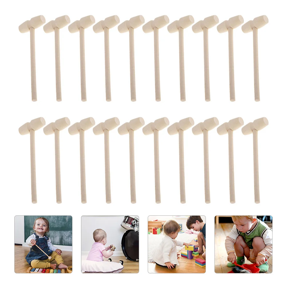 

Hammer Wooden Toymini Kids Wood Pounding Children Mallet Smalllobster Play Hammering Kid Hammers Construction Pretend Baby Tools