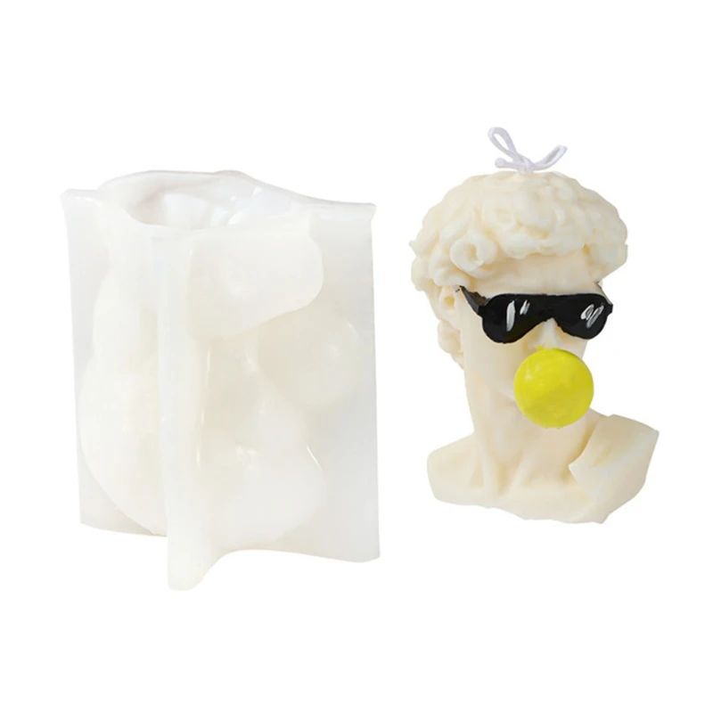 Очки Дэвид Украшение Свеча Силиконовая форма Смола Эпоксидная смола Поделки из