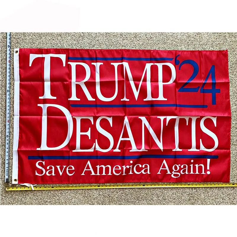 

Donald Trump Flag FREE SHIPPING 2024 Don Jr Ron Desantis Save Red USA Sign 3x5' yhx0048