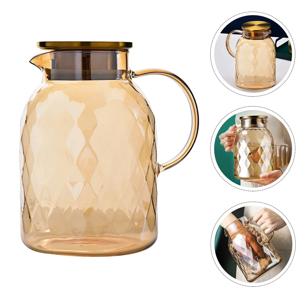 

Cold Resistant Bottle Jug with Lid with Handle Kettle Covered Pitcher Bottle