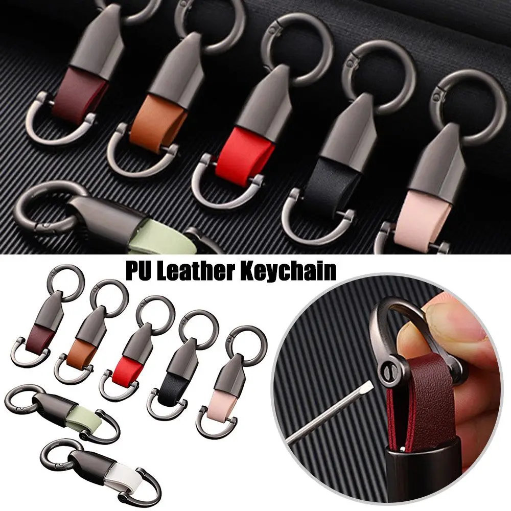 

Деловые подарочные брелоки, модный автомобильный брелок из искусственной кожи, ремешок для ключей, поясной кошелек, брелоки, кожаный брелок...