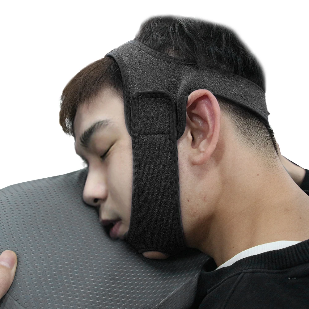 

Neoprene Anti Snore Stop Snoring Chin Strap Belt Anti Apnea Jaw Solution Sleep Support Apnea Belt Sleeping Care Tools Black Blue