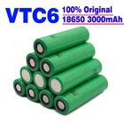 100% Новый оригинальный аккумулятор 18650 VTC6 3,7 в 3000 мАч 18650 перезаряжаемая батарея для us18650 vtc6 3000 мАч 30A стандартные инструменты