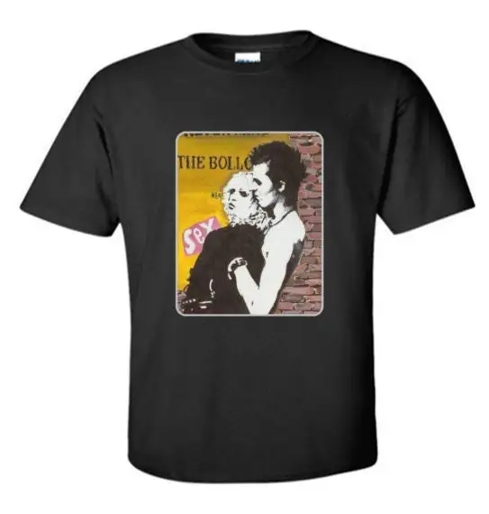 СИД и Нэнси (секс-пистолеты) Взрослая черная футболка-оригинальный рисунок в стиле панк-рок музыкальные легенды-Uk T1