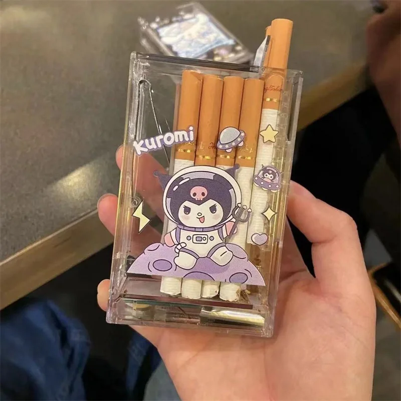 

Sanrio Hello Kitty Smoke Box Kawaii Melody Pochacco Kuromi Electronic Cigarette Lighter 20 Automatic Cigarette Cartridges