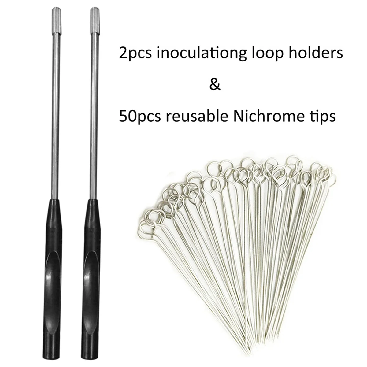 Многоразовые держатели-петли для инокуляции с 50 нихромовыми наконечниками 10 мкл