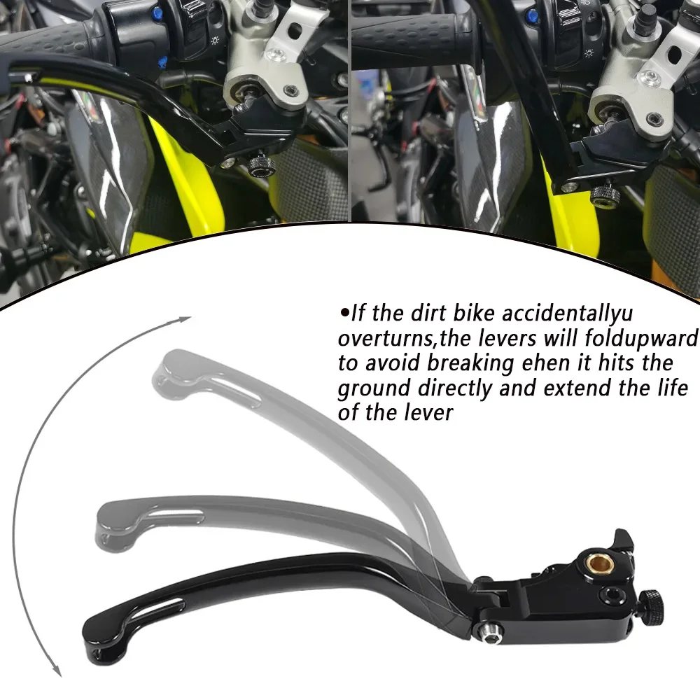 Фото Для DUCATI MONSTER 950 937/Plus/SP 2021-2026: Складные регулируемые гоночные рычаги тормоза и сцепления из карбона, аксессуары для мотоциклов №3