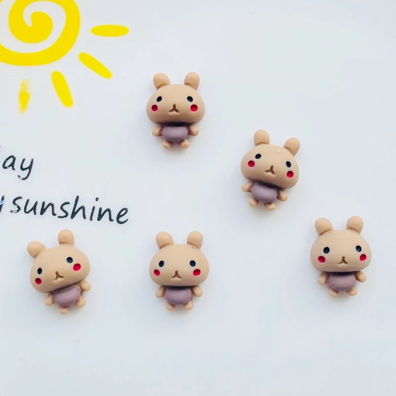 20 шт. новый милый мини-кролик из смолы 13*10 мм фотоальбом Kawaii DIY украшения