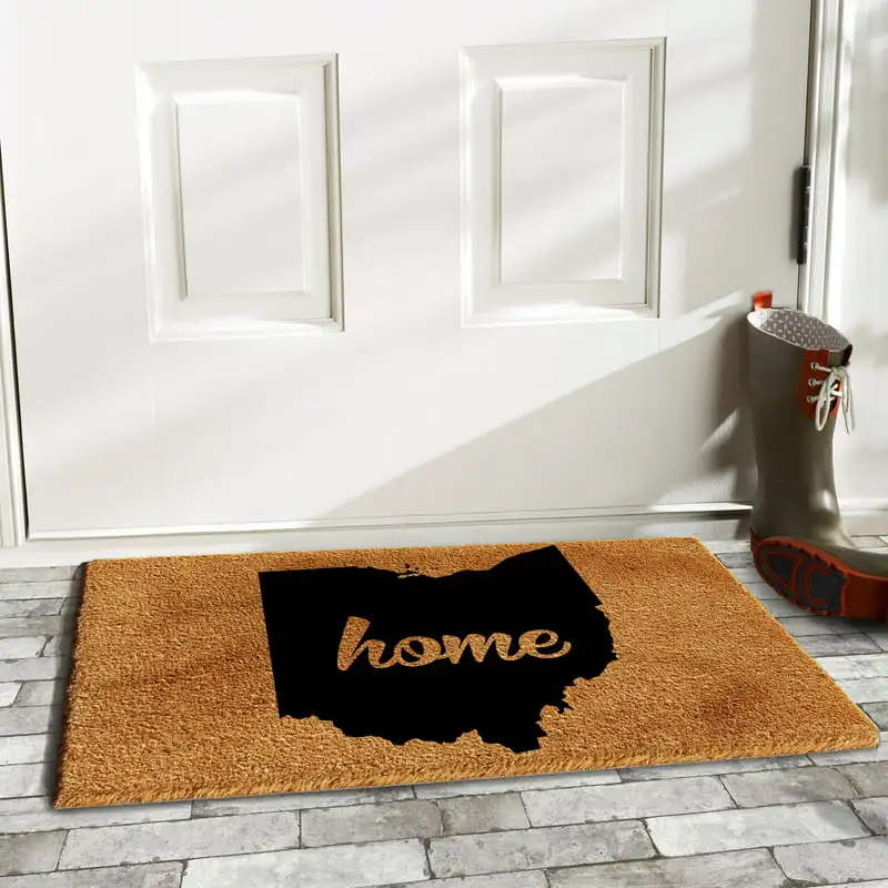 

Durable Polypropylene Welcome Mat Delightful Durable 18" x 30" Outdoor Polypropylene Welcome Doormat: Perfect for Greeting Your