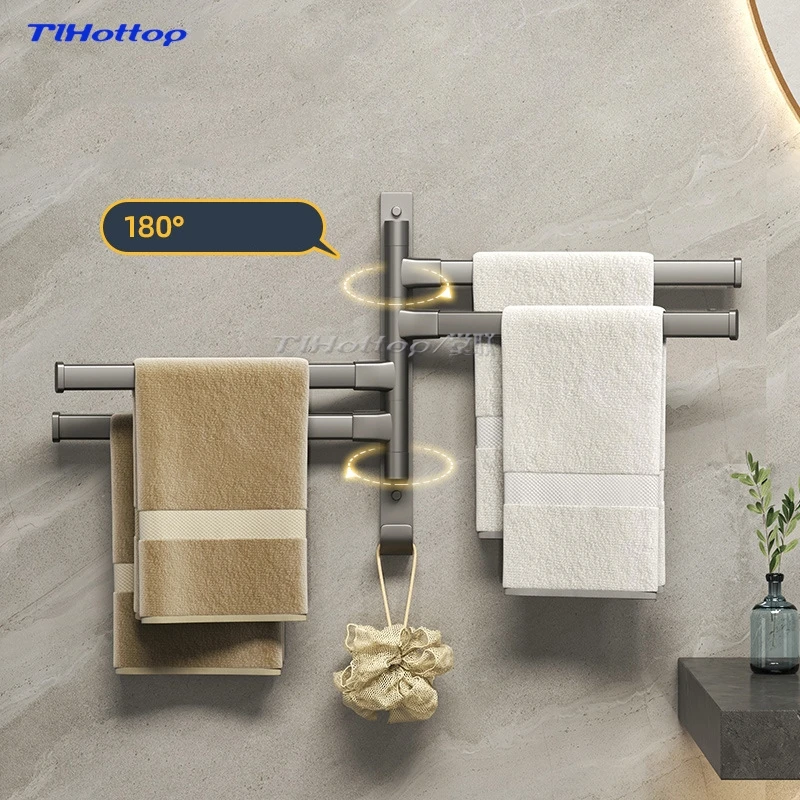Вращающаяся вешалка для полотенец с пистолетом и пеплом без перфорации полка