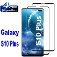 14pcs high auminum tempered glass for samsung galaxy s10 plus fingerprint unlock 3d curved anti scratch screen protector glass
